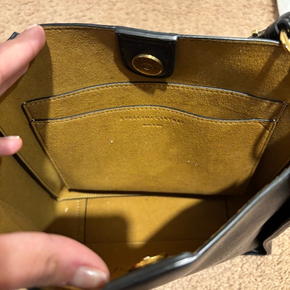 Stella McCartney Black Logo Crossbody Bag - Picture 4 of 7